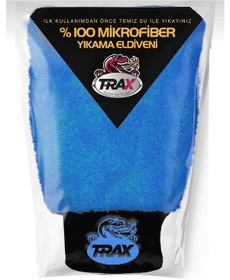 Resim T-RAX %100 Mikrofiber Oto Yıkama ve Pasta Eldiveni Mavi 