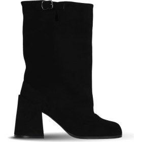 Resim Bueno Shoes Siyah Süet Kadın Topuklu Çizme 42WC6279 42WC6279 