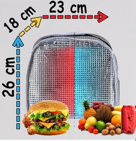 Resim Anne Bebek Çocuk İçin Isı Yalıtımlı Termal Termoslu Yemek, Mama, Beslenme, Gıda Çantası Siyah - Beyaz 