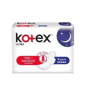 Resim Kotex Ultra Gece Ped 6 Adet 