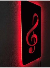 Resim Sol Anahtar Led Işıklı Tablo Kırmızı 55x25 cm, TYC00113521128 