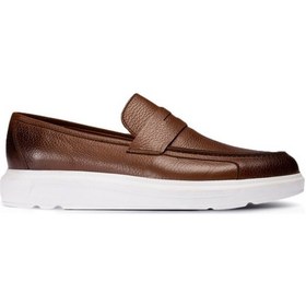 Resim Deery Hakiki Deri Taba Rengi Comfort Erkek Loafer Ayakkabı Taba 