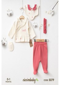 Resim 5 Li My Strawberry Girl Zıbın Seti Fuşya 