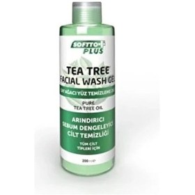 Resim Softto Plus Yüz Temizleme Jel Çay Ağacı Özlü 200 Ml 