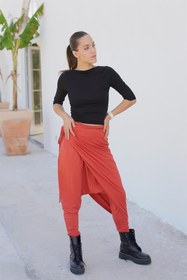Resim Kadın Şalvar Pantolon - Bella Tarçın Kadın Şalvar Pantolon ( Viskon Likralı Kumaş - 4 Mevsim ) - XS 