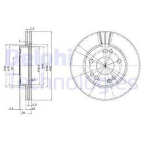 Resim Delphı Fren Dıskı On Mercedes 190 W201 86 93 IS00-DELPHI BG2397 