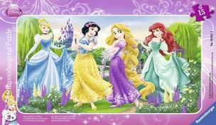 Resim Ravensburger 15 Parçalı Küçük Çerçeveli Puzzle Walt Disney Prensesler 60474 