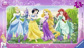 Resim Ravensburger 15 Parçalı Küçük Çerçeveli Puzzle Walt Disney Prensesler 60474 