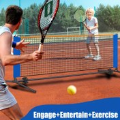 Resim Taşınabilir 3m Pickleball Filesi - Tek Direkli Mini Tenis File Seti - Demir Yapı 