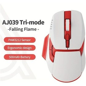 Resim Dream011 Ajazz Aj039 Kablosuz Bilgisayar Fare Beyaz Ofis Ve Oyun Icin Usb Dizustu Bilgisayar Uc Modlu Baglanti Paw3212 Dream011 
