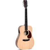 Resim Sigma DSME Dreadnought Short Scale Elektro Akustik Gitar (Natural) 