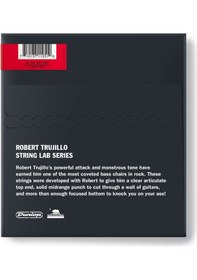 Resim Jim Dunlop Rtt45105t String Lab Series Robert Trujillo Stainless Steel Tapered Gitar Teli 45-105 