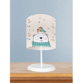 Resim Mekta Home Bebek ve Çocuk Odası Kutup Ayısı Desenli Abajur 