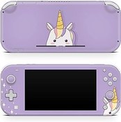 Resim TACKY DESIGN Unicorn Skin Nintendo Switch lite Skin ile Uyumlu, Kawaii Sevimli Mor Anahtar lite Kaplama Vinil 3m Çıkartmalar Tam Sarma Kapak 