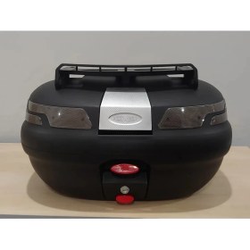 Resim Maxem SL45 Motosiklet Çantası Siyah Full + Üstbagaj + Sırtlıklı, Siyah Reflektörlü 