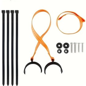 Resim Hightower Ktm Husqvarna Husaberg Honda Suzuki Kawasaki 50-70mm Çatal Boru İçin Turuncu Ön Arka Tutma Askısı 