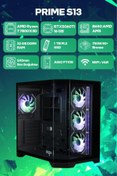 Resim Game Garaj Prime S13 AMD Ryzen 7 7800X3D 32GB RAM 1TB SSD RTX5060Ti 240mm Sıvı Soğutma FreeDOS Oyuncu OEM Paket 