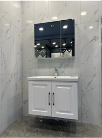 Resim Denko Royal 80 CM Banyo Dolabı Takımı Çok Renkli 