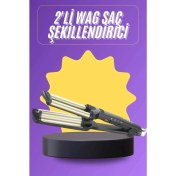 Resim Alvo Store Profesyonel Seramik Kaplama Saç Şekillendirici Wag Maşa Isı Ayarlı 