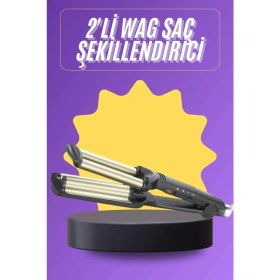 Resim Alvo Store Profesyonel Seramik Kaplama Saç Şekillendirici Wag Maşa Isı Ayarlı 
