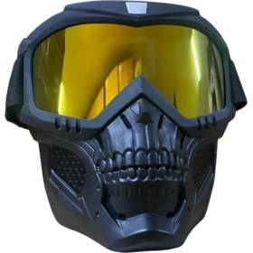 Resim Gear5 Motosiklet Kask Maskesi Kuru Kafa Sarı 