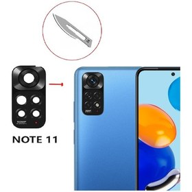 Resim Tkgz Xiaomi Uyumlu Redmi Note 11 5g Arka Kamera Cam Lensi + Bistüri Ucu 