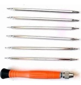 Resim RI-Mark Duz Yıldız Torx Cep Telefonu Tamir 6'lı 12 Farklı Uç 