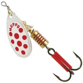 Resim Mepps Aglia Beyaz Kırmızı No:2 4.6g Döner Olta Kaşığı 