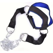 Resim Sunshine022 Siyah Mavi Ağır Hizmet Boyun Antrenmanı Aparatı - Ayarlanabilir Ergonomik Tasarım 