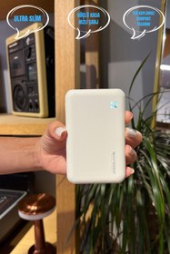 Resim CaseMood Powerbank 5000 Mah Ultra Slim Hızlı Taşınabilir Batarya Iphone 11 12 13 14 15 16 Samsung-xiaomi 