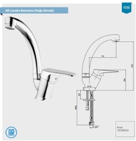 Resim A-R Lucıa Kuğu Lavabo Batyası 