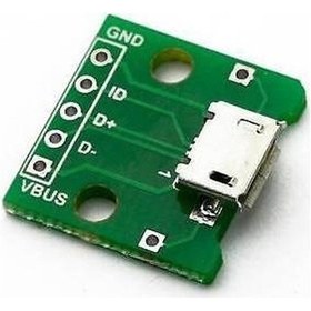 Resim Micro Usb Adaptörü Dip 5Pin Dişi Konnektör 