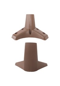 Resim Zeygen Roma Plastik Mobilya Baza Koltuk Kanepe Ayağı 10 Cm Ceviz 8 Adet 