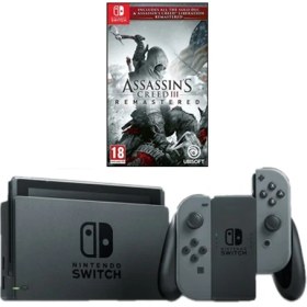 Resim Nintendo Switch Oled 64 GB CD Media Garantili + Oyun | Gri 