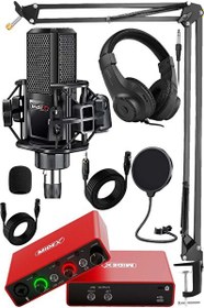 Resim Midex Central-RD Pack-1 Stüdyo Kayıt Ekipmanları GLX-700RD Ses Kartı MX-2020 Stüdyo Mikrofon 