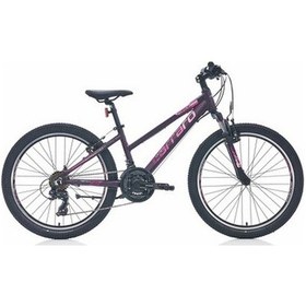 Resim Carraro Force 401 24 Jant Full Shimano 21 Vites Kız Bisikleti Siyah Fuşya 
