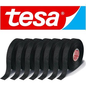 Resim Tesa Bez Bant Tüylü 19Mm x 15 Metre Siyah - 8 Adet 