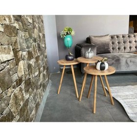 Resim Pinhal Home Demonte Üçlü Zigon Sehpa 