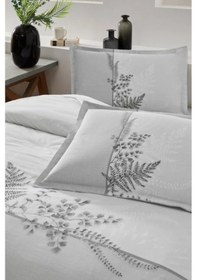 Resim Özdilek Helecho Gri Çift Kişilik %100 Pamuk Nevresim Takımı Gri 