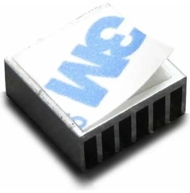 Resim Alkatronik 14X14X6MM Aluminyum Soğutucu Siyah Termal Etiket Raspberry Xbox 