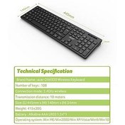 Resim Acer OAK-920 Siyah Kablosuz Klavye 2.4Ghz Caps Lock (Smart Tv- Wifi) 