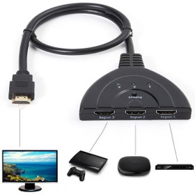Resim 3 Port Kablolu Hdmi Switch Çoklayıcı Çoğaltıcı Splitter 