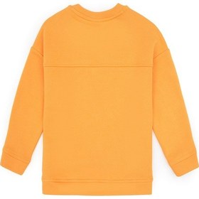 Resim U.S. Polo Assn. Kız Çocuk Turuncu Bisiklet Yaka Sweatshirt 50317991-VR244 