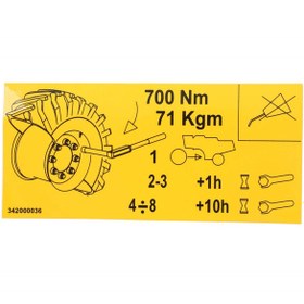 Resim AGCO Dekoratif Etiket - Massey Ferguson | LA342000036 