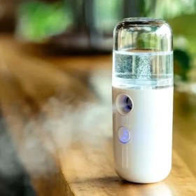 Resim Uravas Store Şarjlı Mini Yüz Nemlendirici Dezenfektan Cihazı Mist Sprayer 
