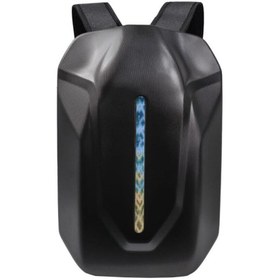 Resim Prime Prıme Karbon, Motorcu Sırt Çantası Ledli Sırt Çantası, Telefon Kontrol Kask Taşıma Çantası 