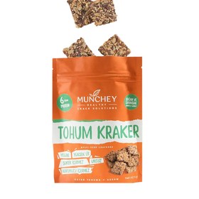 Resim MUNCHEY Soğan ve Sarımsaklı Tohum Kraker 40g 