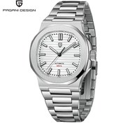 Resim Pagani design PD-1728 Nautilus Erkek 40MM 100M Su Geçirmez Seagull ST6 Otomatik Mekanik Saat Safir Işıklı Saat 