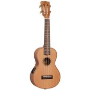 Resim Mahalo MM2E All Solid Elektro Concert Ukulele (Natural) 