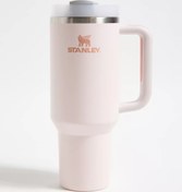 Resim Stanley Quencher Pipetli Termos Bardak 1.18 Lt Gül Kuvars 